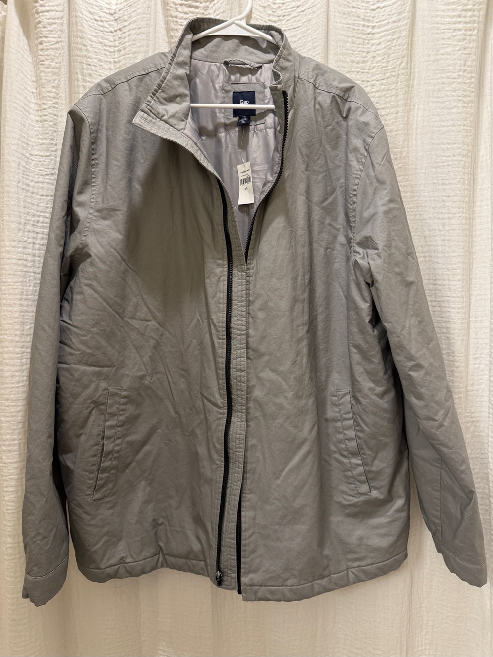NWT Gap Men's Full-Zip Lightweight Jacket - Gray -